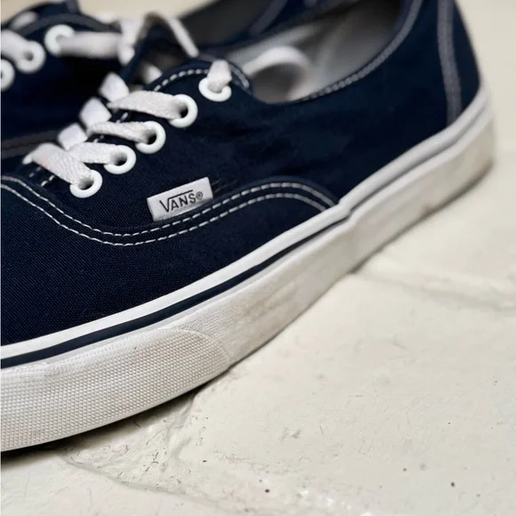 Vans Men's Navy Canvas Sneakers - Picture 5 of 9